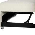 Canapé d'angle convertible avec pouf de rangement, canapé-lit pour salon