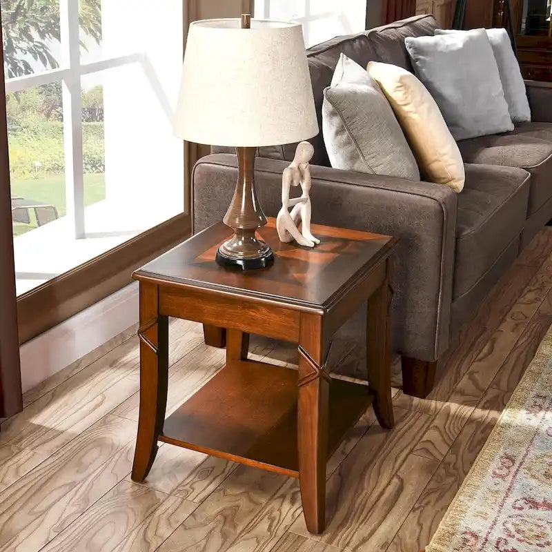 Table basse d'appoint en bois massif