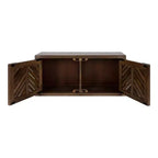 Kate & Laurel All Things Decor 30" x 10" x 14" Mezzeta 2 Door Wall Cabinet Natural Wood - No Assembly, MDF Surface