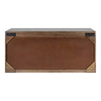 Kate & Laurel All Things Decor 30" x 10" x 14" Mezzeta 2 Door Wall Cabinet Natural Wood - No Assembly, MDF Surface