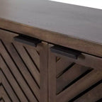 Kate & Laurel All Things Decor 30" x 10" x 14" Mezzeta 2 Door Wall Cabinet Natural Wood - No Assembly, MDF Surface
