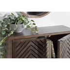 Kate & Laurel All Things Decor 30" x 10" x 14" Mezzeta 2 Door Wall Cabinet Natural Wood - No Assembly, MDF Surface