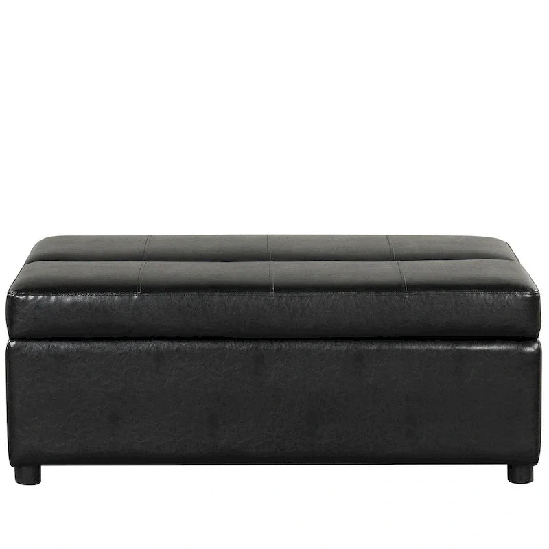 Lit d'appoint pliable ottoman convertible Twin Size avec matelas, canapé-lit rembourré en PU