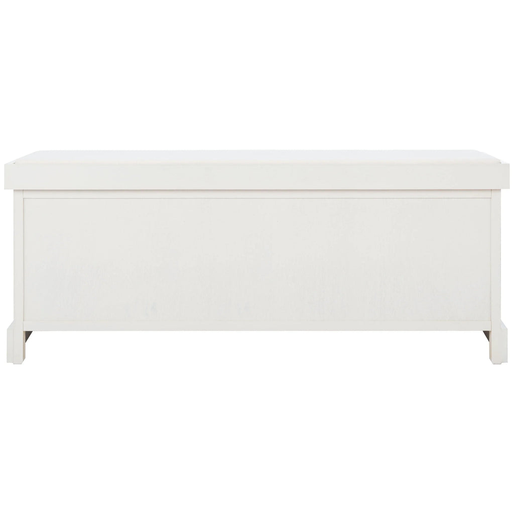 Banc de rangement SAFAVIEH Fiorello 3 tiroirs avec coussin - 47,3 L x 15 P x 19 H - 47Lx15Px19H