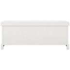 Banc de rangement SAFAVIEH Fiorello 3 tiroirs avec coussin - 47,3 L x 15 P x 19 H - 47Lx15Px19H