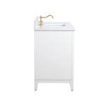 Meuble-lavabo Vanity Art avec évier en céramique et dessus en marbre reconstitué