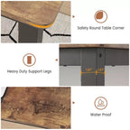 Computer Desk Gaming Desk 63 Inch - Large Writing Table with Metal Legs, Black Wood Home Office Desk, Multi-Function Workstation