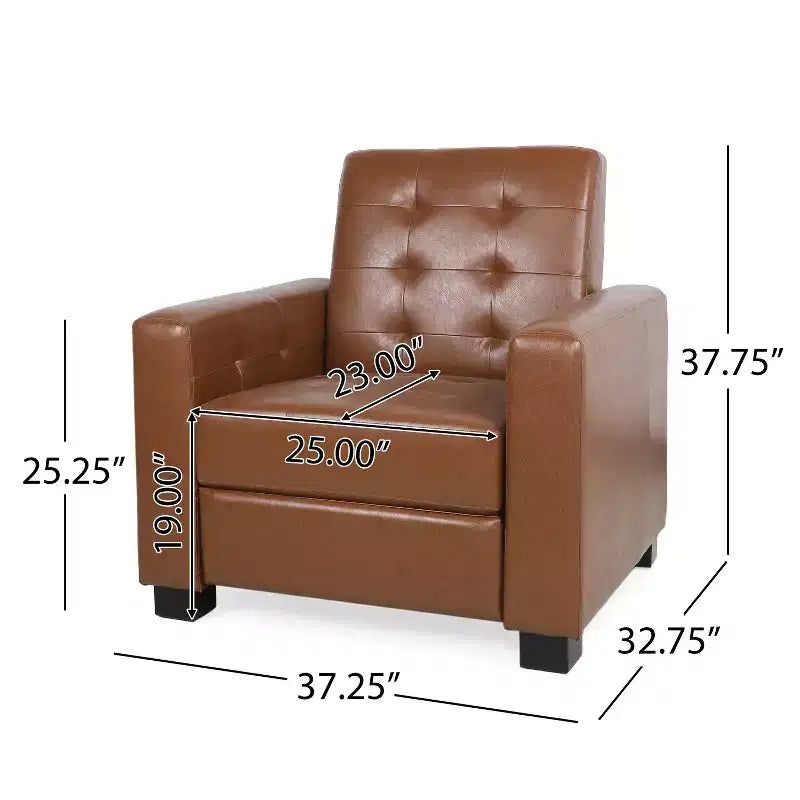 GDFStudio Langseth Contemporary Tufted Pushback Recliner