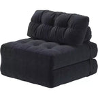 Canapé convertible pliant, canapé pliant au sol avec oreiller, canapé-lit futon convertible, chaise de couchage, matelas pliable avec support dorsal, canapé dépliant portable
