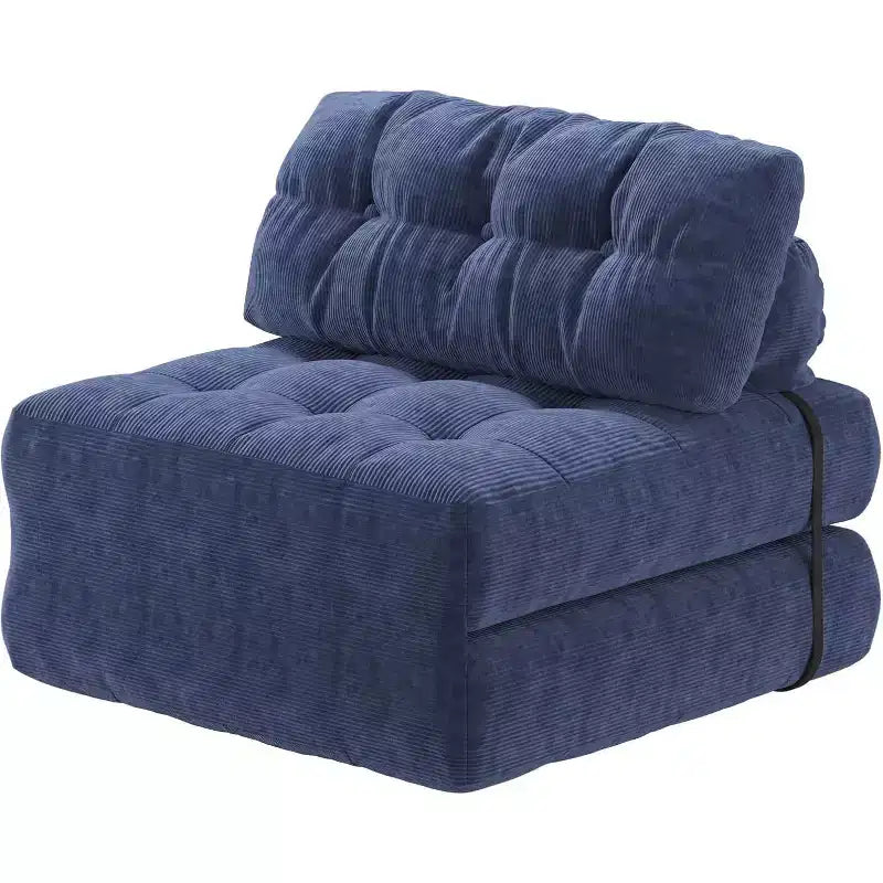 Canapé convertible pliant, canapé pliant au sol avec oreiller, canapé-lit futon convertible, chaise de couchage, matelas pliable avec support dorsal, canapé dépliant portable