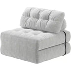 Canapé convertible pliant, canapé pliant au sol avec oreiller, canapé-lit futon convertible, chaise de couchage, matelas pliable avec support dorsal, canapé dépliant portable