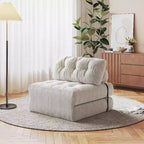 Folding Sofa Bed, Floor Folding Couch with Pillow, Futon Sofa Bed Convertible Sleeper Chair Foldable Mattress Back Support, Portable Fold Out Couch