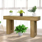 Table console en bois de 63 po pour entrée, table de canapé rectangulaire derrière le canapé, tables consoles de ferme modernes pour entrée, couloir, salon