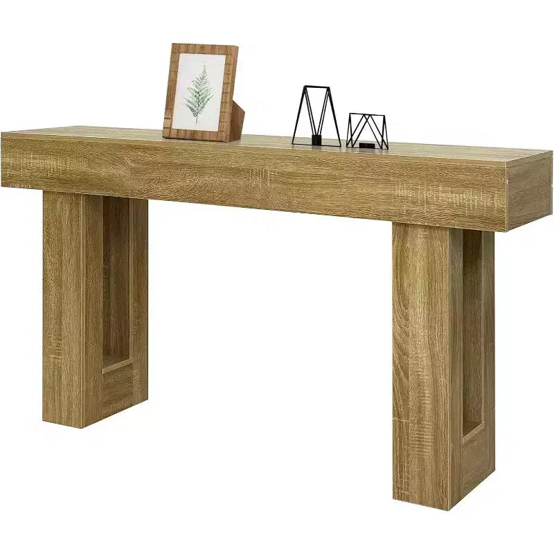 Table console en bois de 63 po pour entrée, table de canapé rectangulaire derrière le canapé, tables consoles de ferme modernes pour entrée, couloir, salon