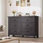 6 Commodes de Chambre, 47 Pouces de Large, Commodes de Rangement sur Pieds, Commode de Rangement en Bois pour Salon, Chambre, Entrée