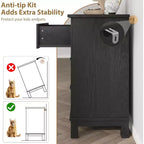 6 Commodes de Chambre, 47 Pouces de Large, Commodes de Rangement sur Pieds, Commode de Rangement en Bois pour Salon, Chambre, Entrée