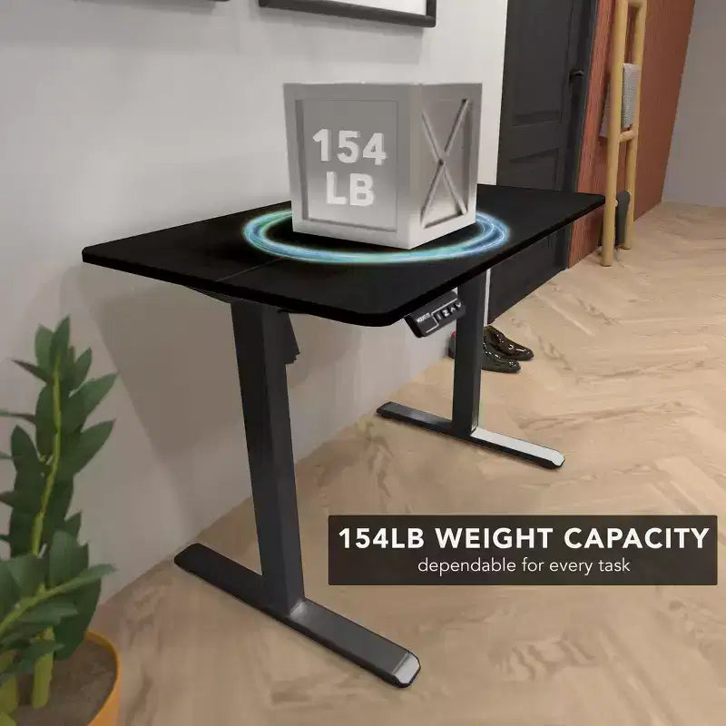 Bureau compact électrique assis-debout avec plateau de 40 pouces