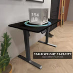 Bureau compact électrique assis-debout avec plateau de 40 pouces