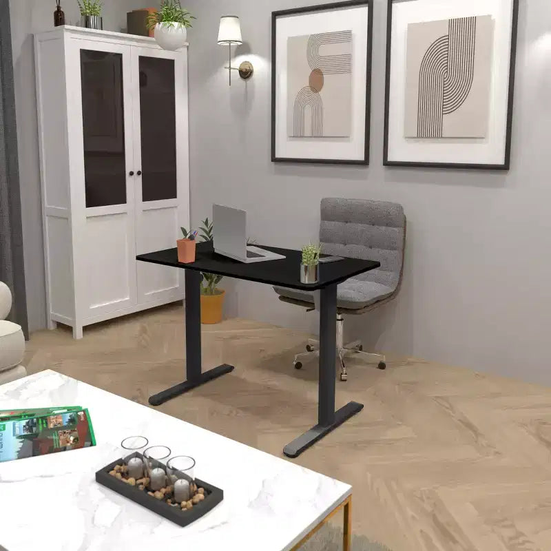 Bureau compact électrique assis-debout avec plateau de 40 pouces