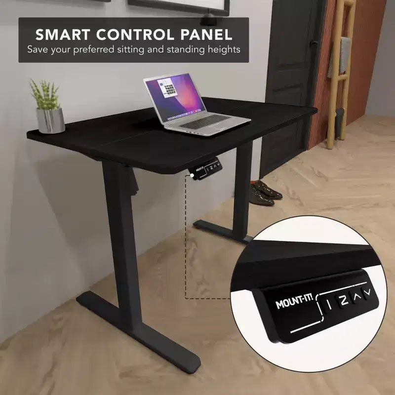 Bureau compact électrique assis-debout avec plateau de 40 pouces