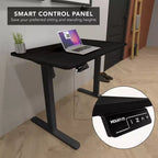 Bureau compact électrique assis-debout avec plateau de 40 pouces