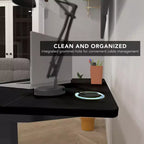 Bureau compact électrique assis-debout avec plateau de 40 pouces
