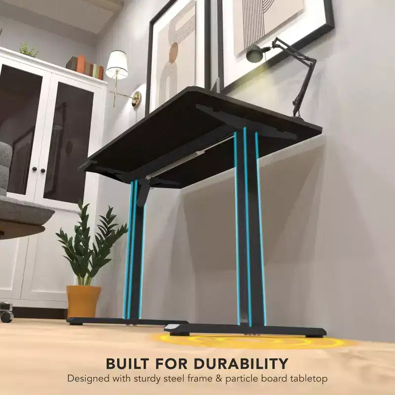 Bureau compact électrique assis-debout avec plateau de 40 pouces