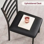 Dining Table Set for 4, Kitchen Table and Chairs for 4, 5 Piece Kitchen Dining Room Table Set,Wood Modern Rectangle Dinner Table With Upholstered Seat