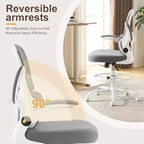 Chaise de bureau haute Karl Home | Respirante en maille, chaise de dessinateur avec anneau de repose-pieds réglable