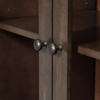 Christopher Knight Home Mirae 55.1'' Vintage Storage Cabinet with 7 Drawers, 2 Glass Doors and Adjustable Shelves