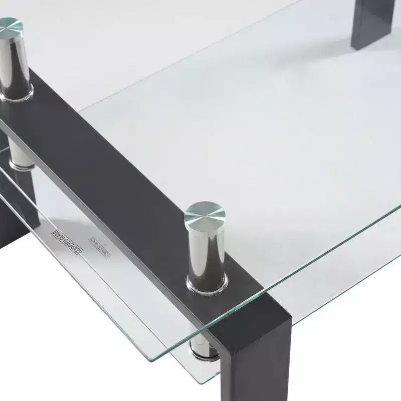 Aubai Glass Top Coffee Table