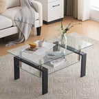 Aubai Glass Top Coffee Table
