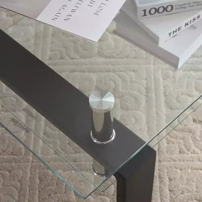 Aubai Glass Top Coffee Table