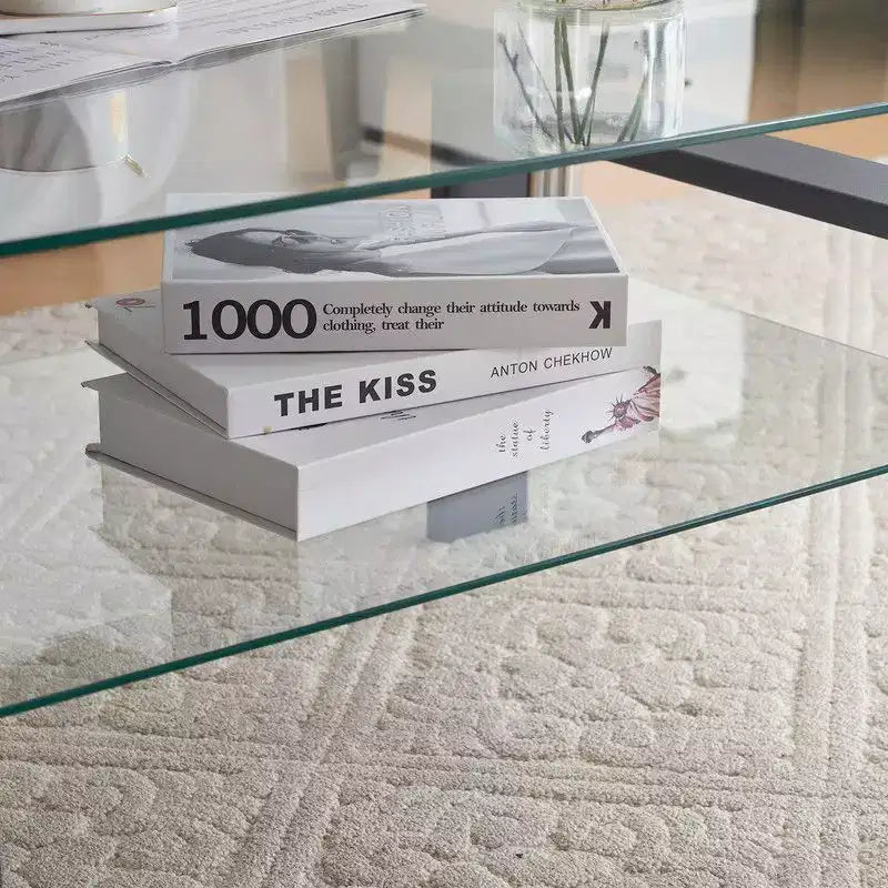 Aubai Glass Top Coffee Table