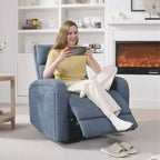 Spruce & Spring Power Glider Swivel Rocker Recliner Chair Nursery Recliner