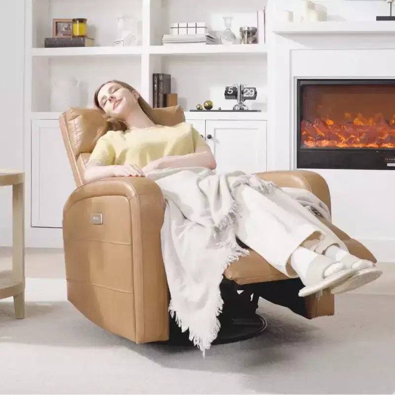 Spruce & Spring Power Glider Swivel Rocker Recliner Chair Nursery Recliner