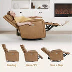 Spruce & Spring Power Glider Swivel Rocker Recliner Chair Nursery Recliner