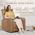 Spruce & Spring Power Glider Swivel Rocker Recliner Chair Nursery Recliner