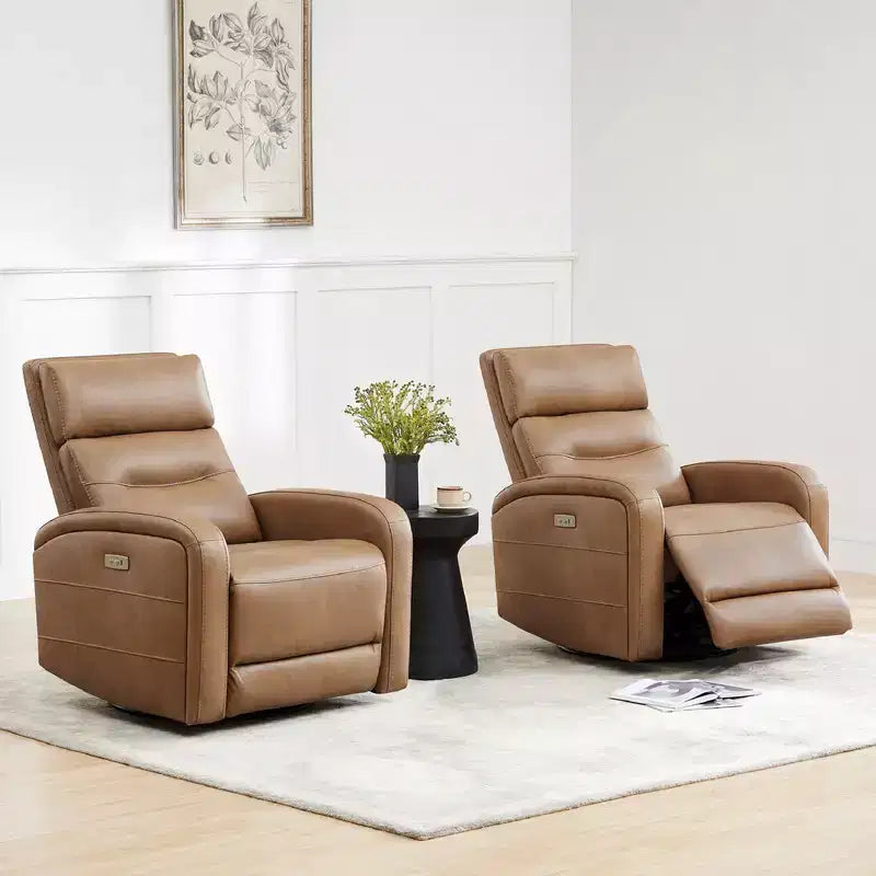 Spruce & Spring Power Glider Swivel Rocker Recliner Chair Nursery Recliner