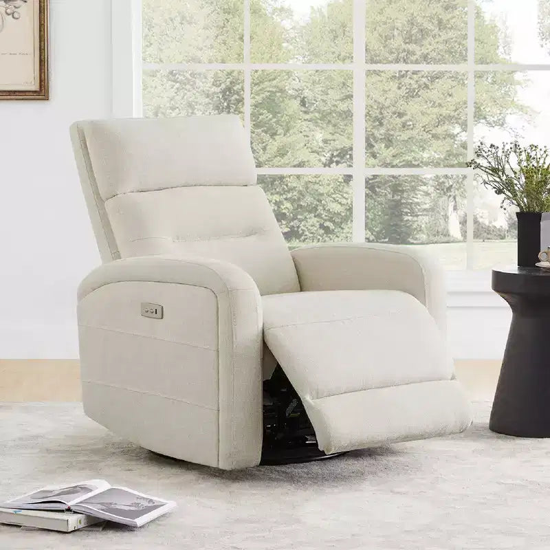 Spruce & Spring Power Glider Swivel Rocker Recliner Chair Nursery Recliner