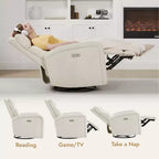 Spruce & Spring Power Glider Swivel Rocker Recliner Chair Nursery Recliner