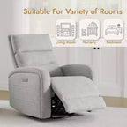 Spruce & Spring Power Glider Swivel Rocker Recliner Chair Nursery Recliner