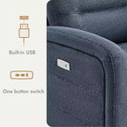 Spruce & Spring Power Glider Swivel Rocker Recliner Chair Nursery Recliner