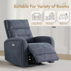 Spruce & Spring Power Glider Swivel Rocker Recliner Chair Nursery Recliner
