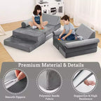 13PCS Modular Kids Couch, Convertible Kids Modular Play Couch,Foam Modular Sectional Sofa