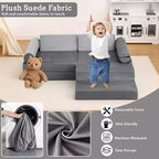 13PCS Modular Kids Couch, Convertible Kids Modular Play Couch,Foam Modular Sectional Sofa