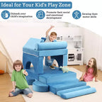 13PCS Modular Kids Couch, Convertible Kids Modular Play Couch,Foam Modular Sectional Sofa
