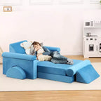 13PCS Modular Kids Couch, Convertible Kids Modular Play Couch,Foam Modular Sectional Sofa