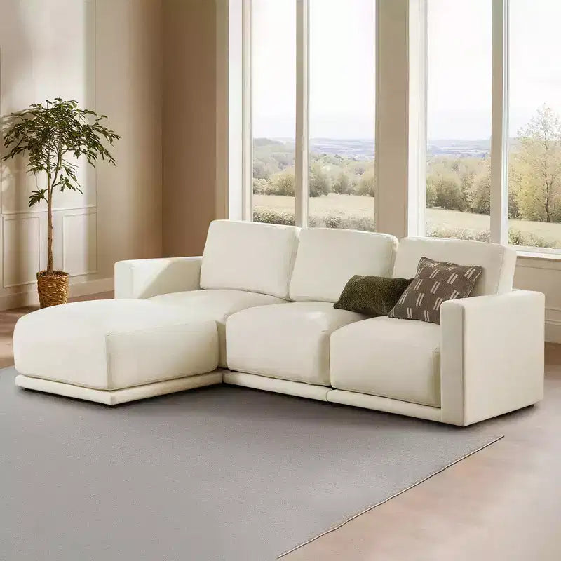 Spruce & Spring Oversized Modular Sectional Sofa Cloud Couch for living room, 4 Pieces