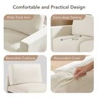 Spruce & Spring Oversized Modular Sectional Sofa Cloud Couch for living room, 4 Pieces